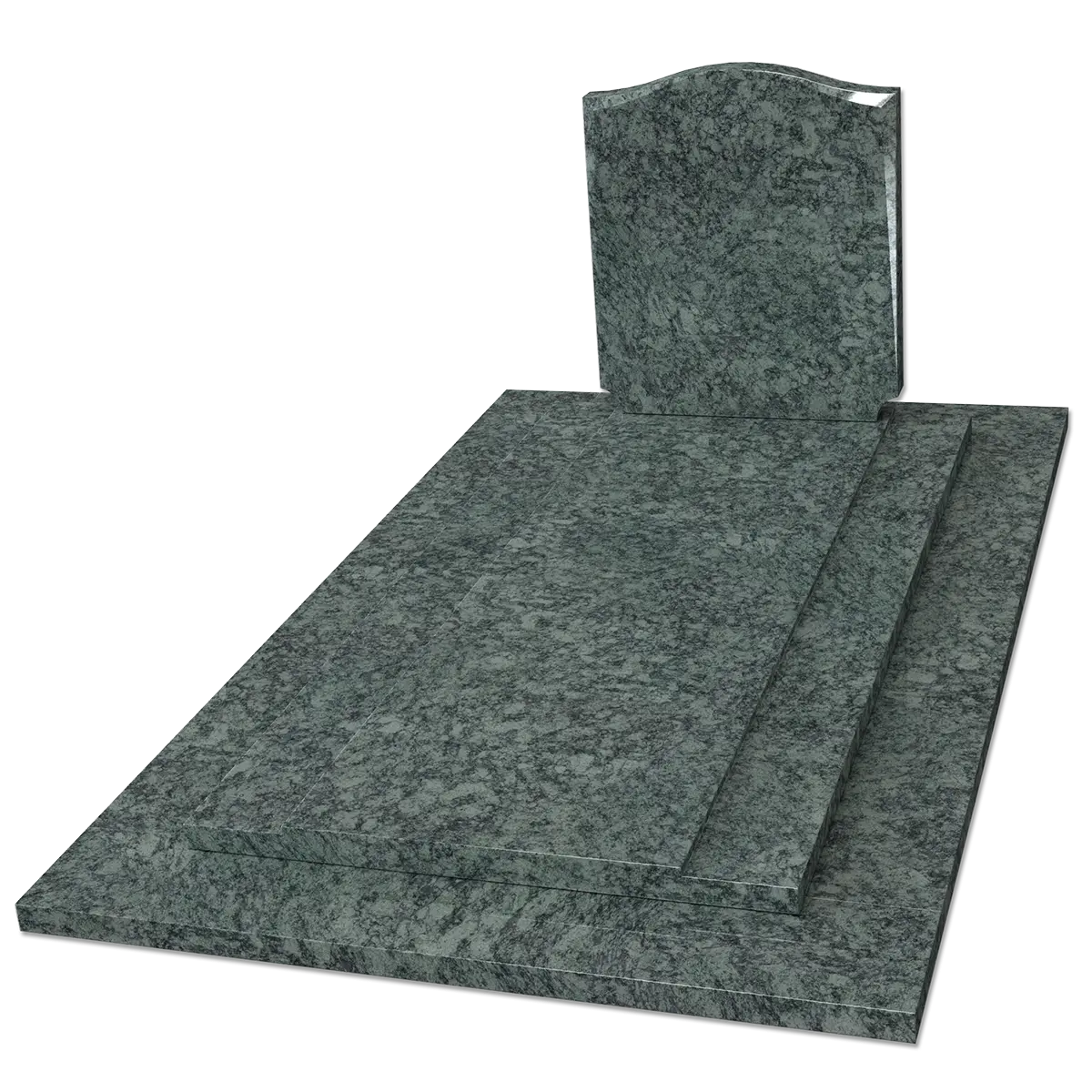 Monument avec 2 décaissés en Vert Olive