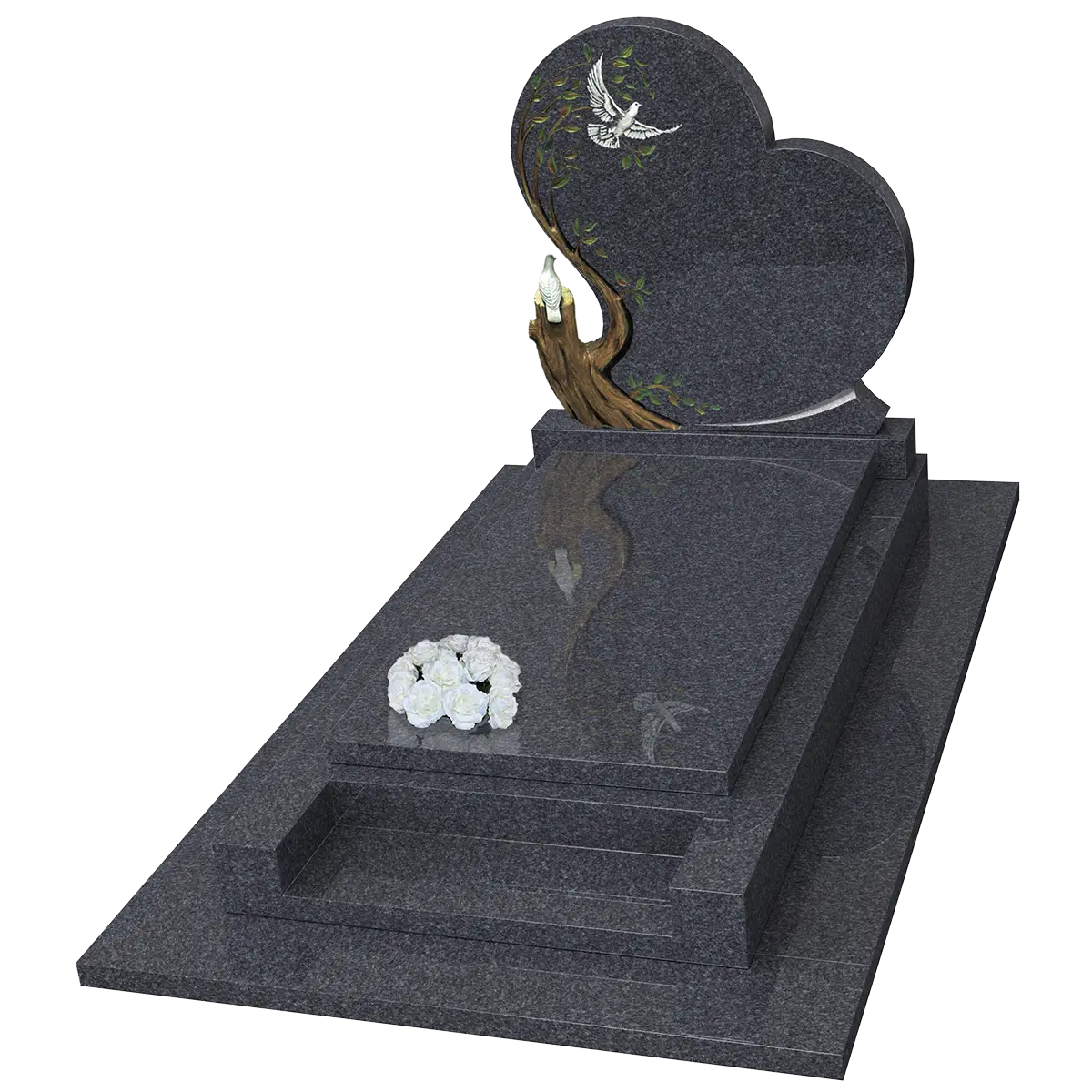 Monument avec 1 colombe sur son tronc en Lanhélin