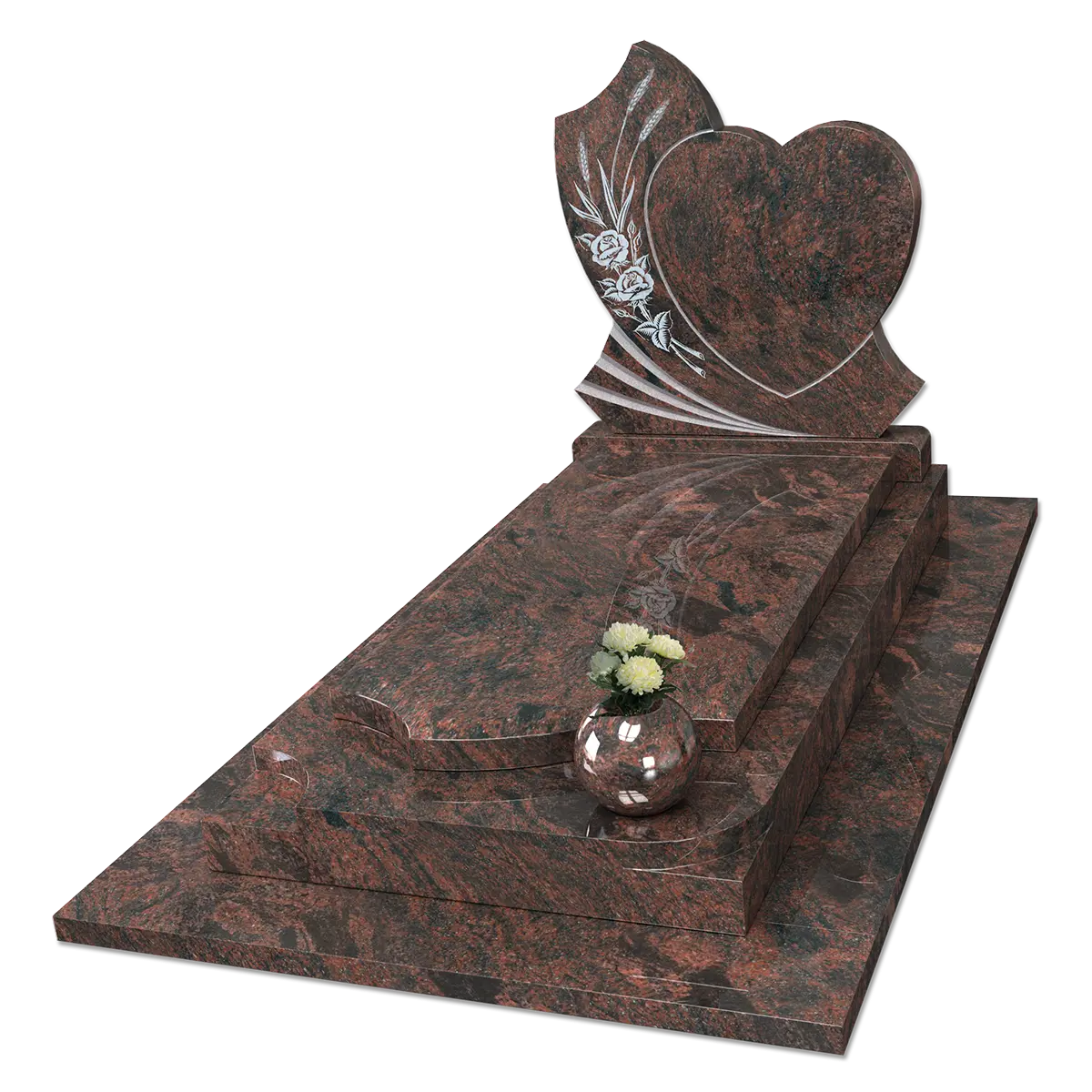 Monument épis de blé avec son cœur en Aurora