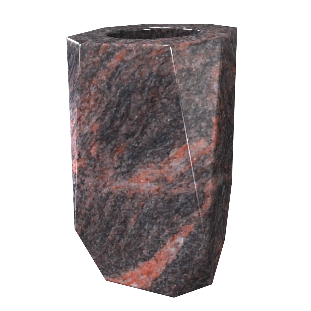 Petit vasé carré en Himalaya