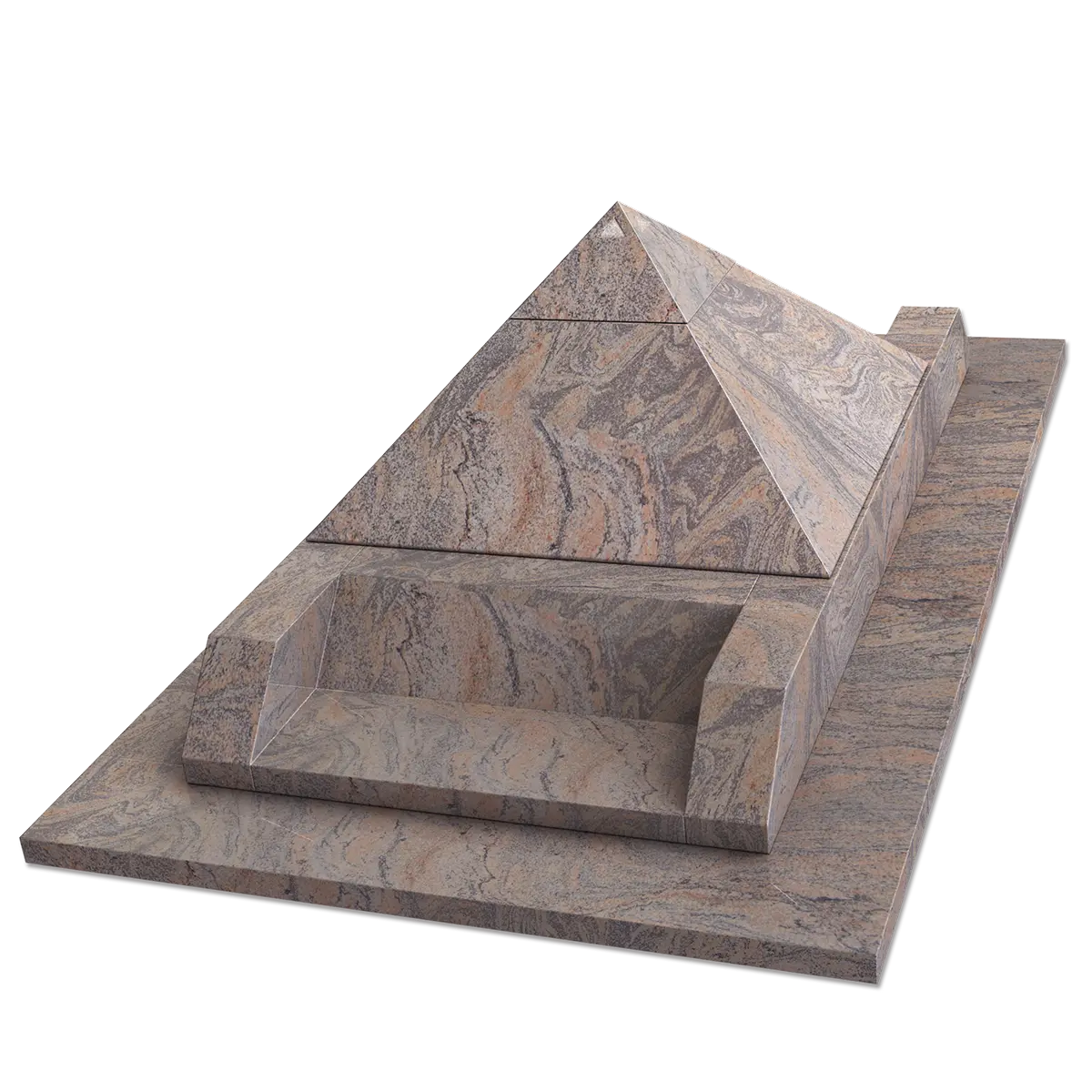 Monuments avec cases urne intégrées – illustration d'un produit funéraire